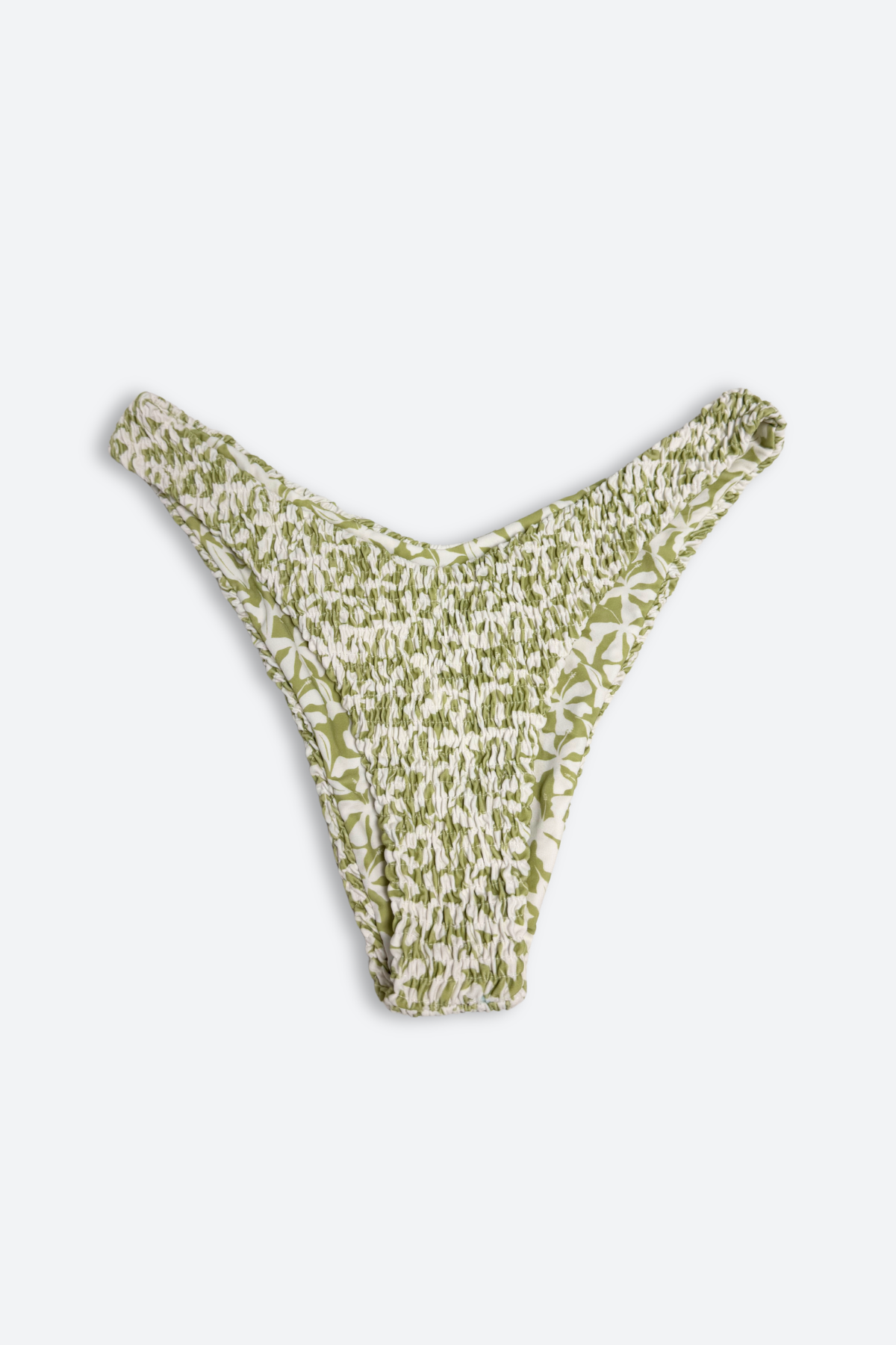 Golden Trip Saladita Bottom Smocked in Sage Hibiscus
