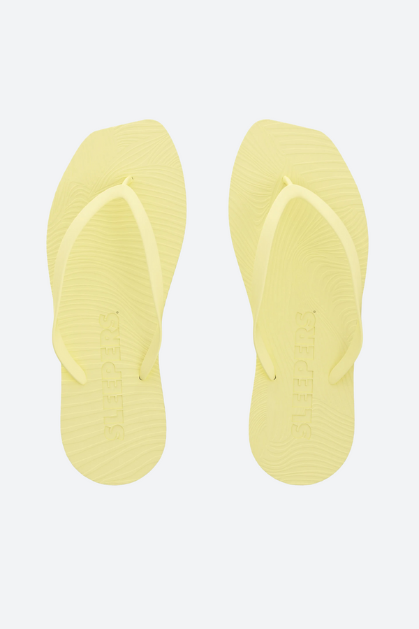 Sleepers Tapered Flip Flop in Mellow Yellow