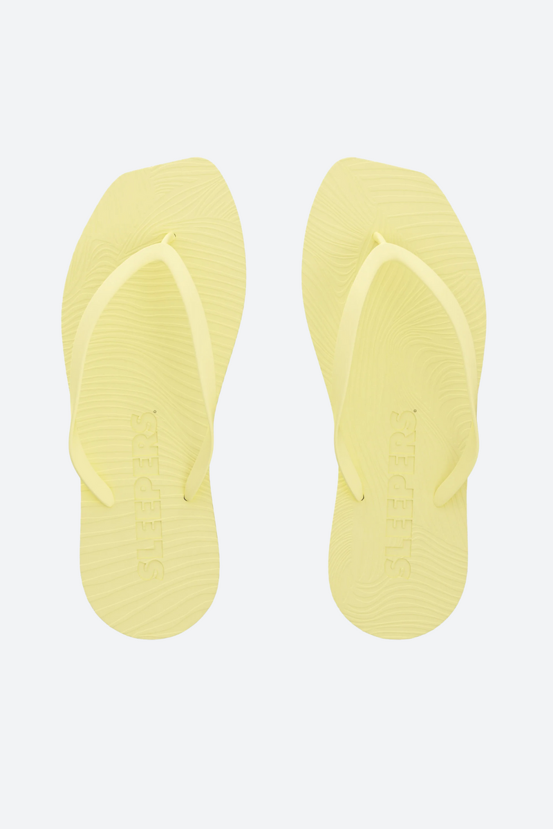 Sleepers Tapered Flip Flop in Mellow Yellow