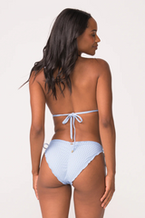 PQ Swim Lettuce Edge Tie Teeny Bottoms in Tallulah