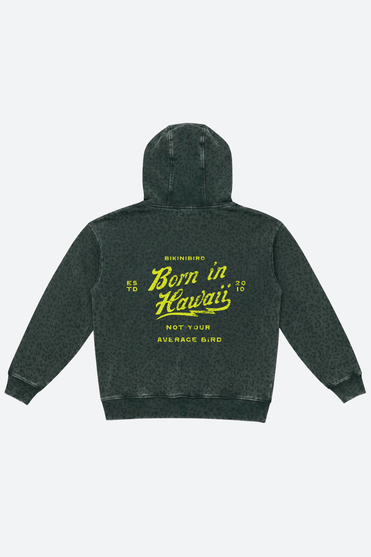 Bikinibird Hoodie in Vintage Black Leopard