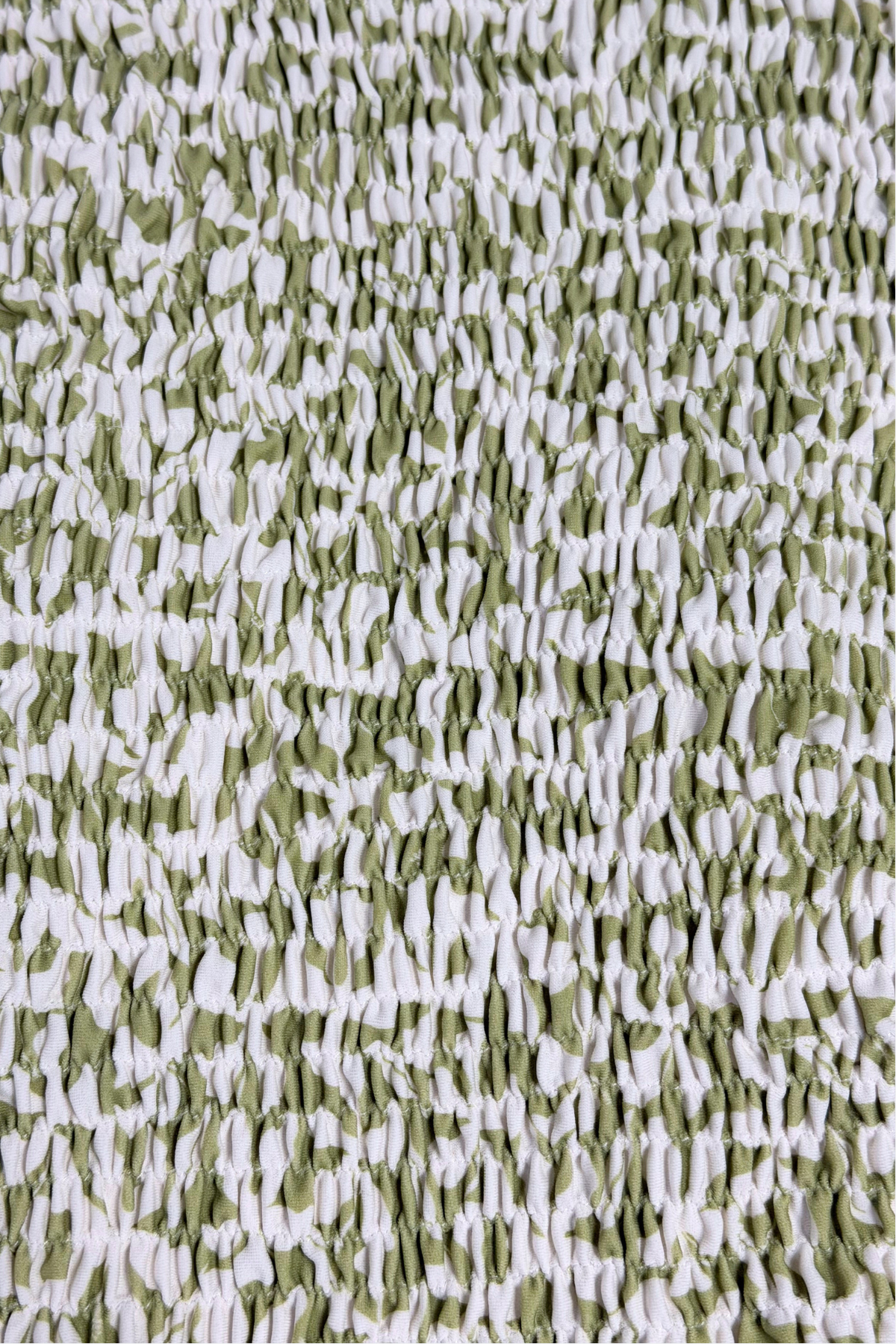 Golden Trip Rio One Piece Smocked in Sage Hibiscus