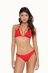 PQ Swim Basic Ruched Teeny Bottoms in Milos