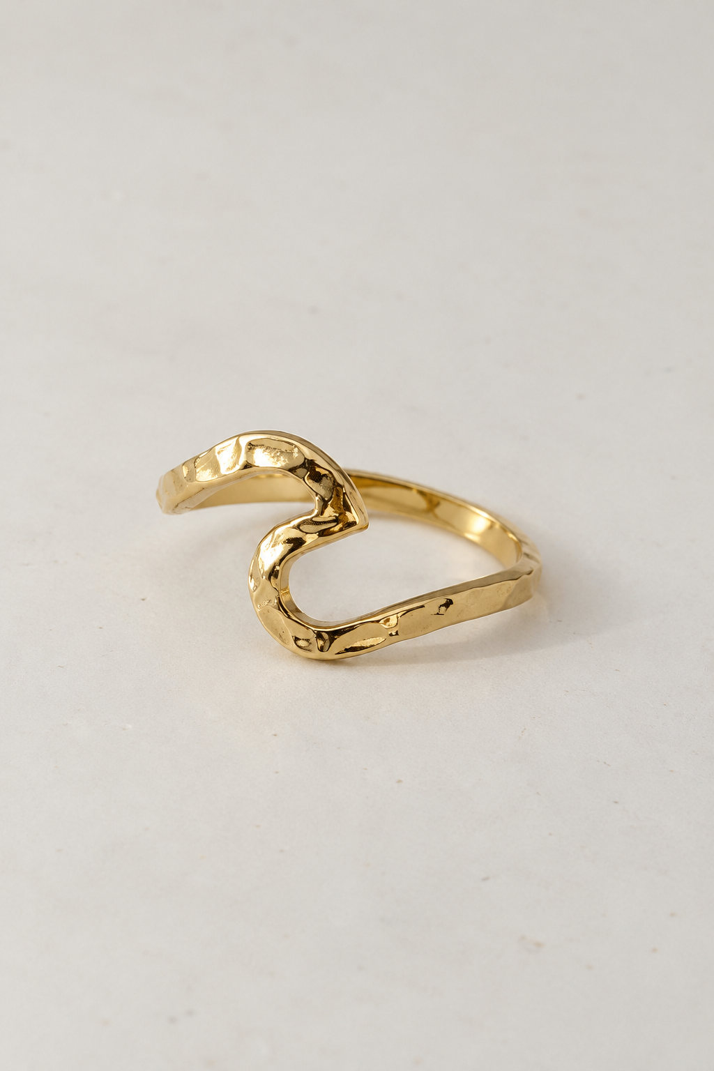 Anela's Jewelry Hawaiian Hamilton Gold Wave Ring: Adjustable