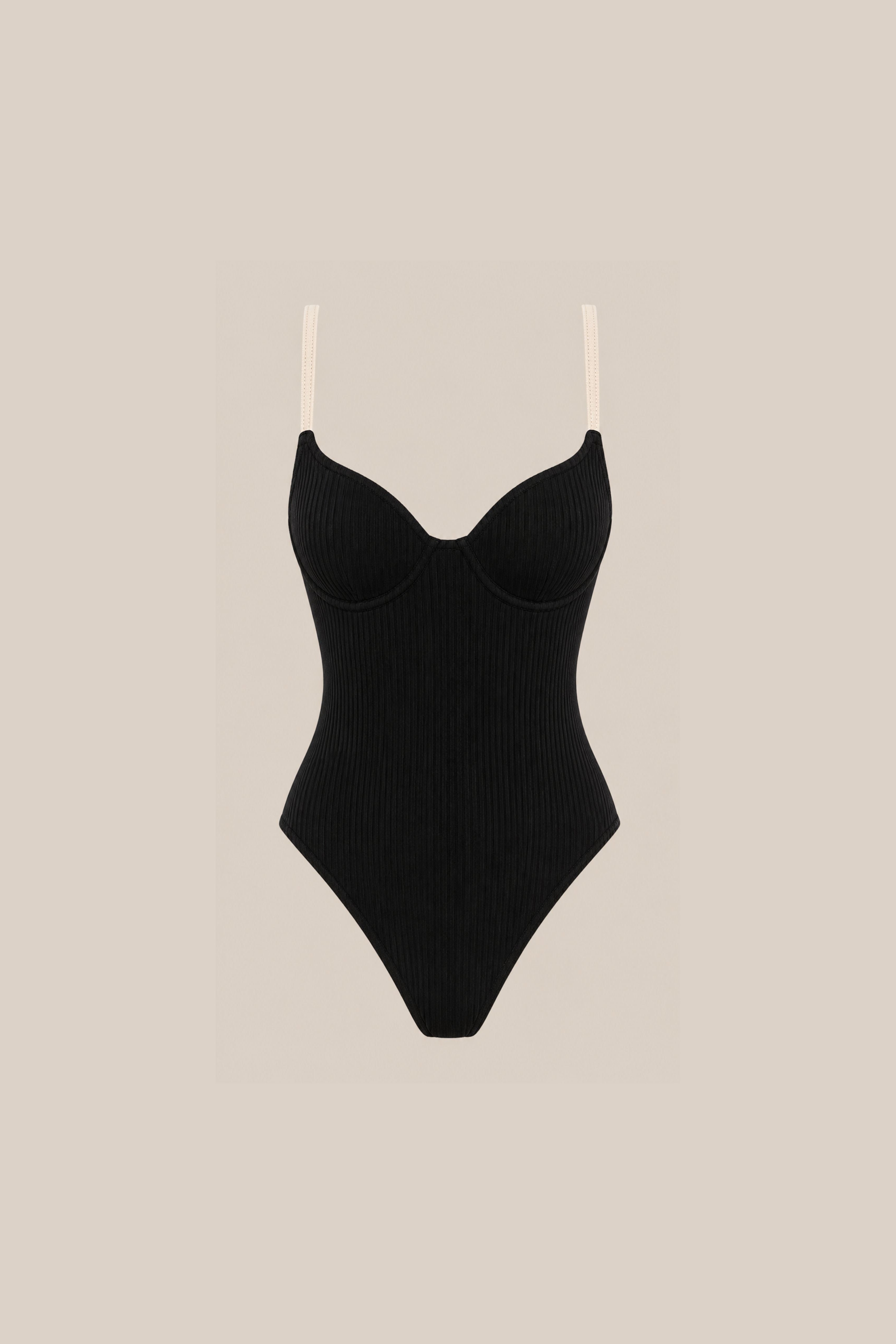 Laya Swim Hero One Piece in Black/Cream