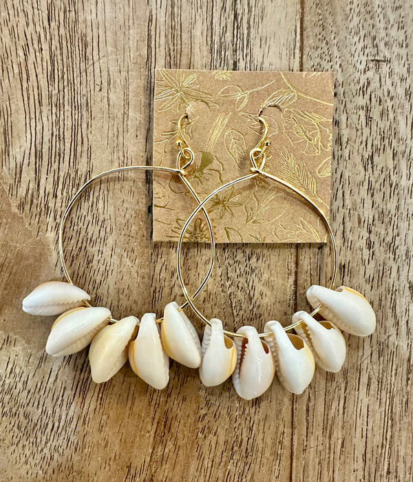 Kino Kustoms Cowrie Shell Hoops