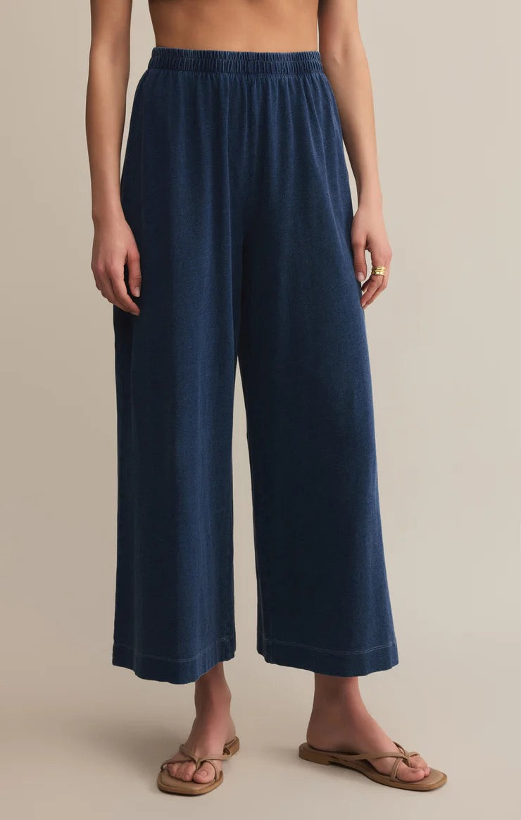 Z Supply Scout Jersey Denim Pant in Indigo