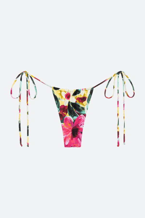 Montce Brasil Scrunch Bikini Bottom in Isla Floral