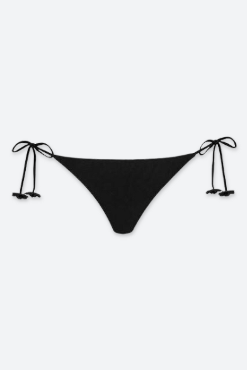 PQ Swim Tie Bottom in Jet Black