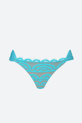 PQ Swim Lace Fanned Teeny Bottom in Kai