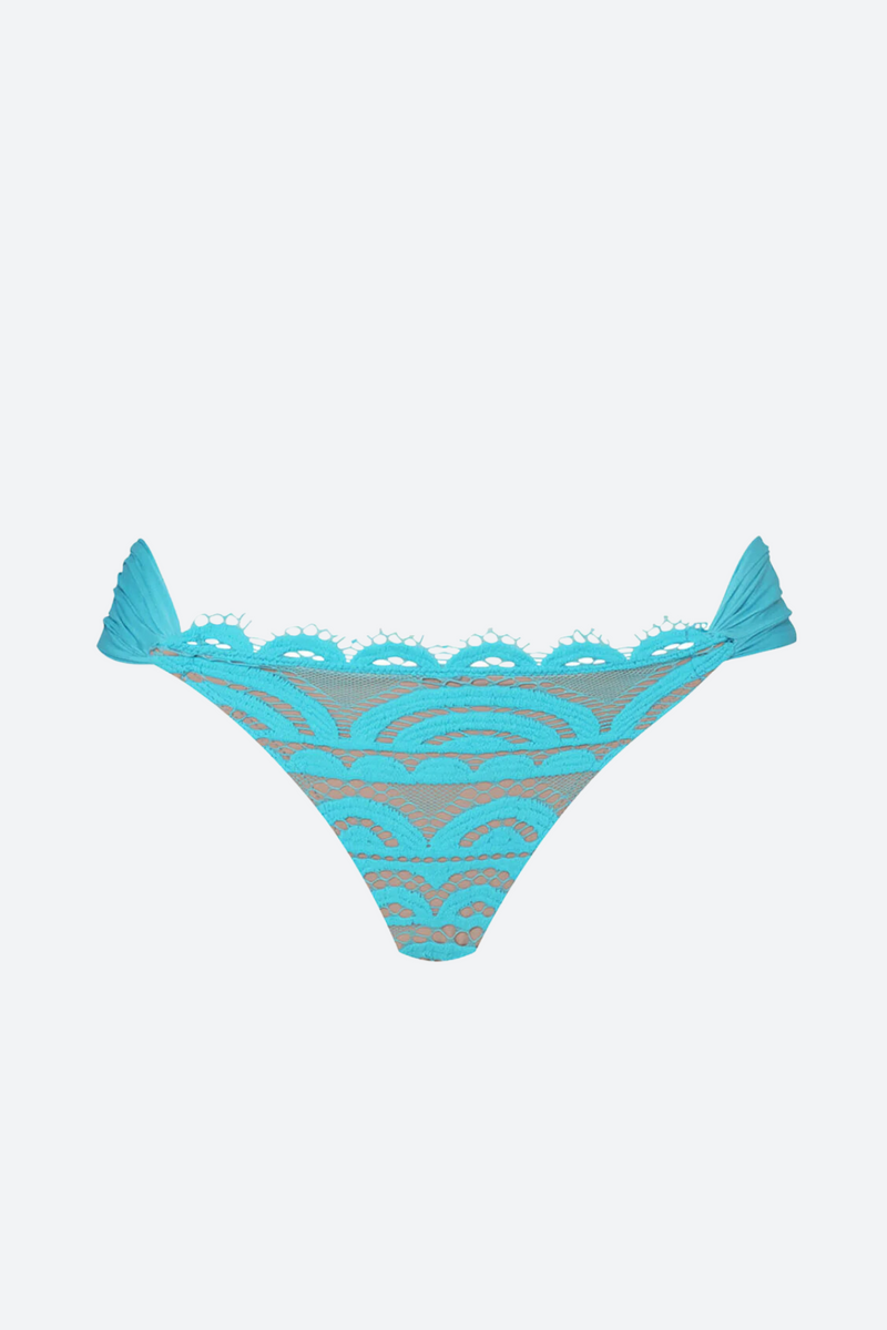 PQ Swim Lace Fanned Teeny Bottom in Kai