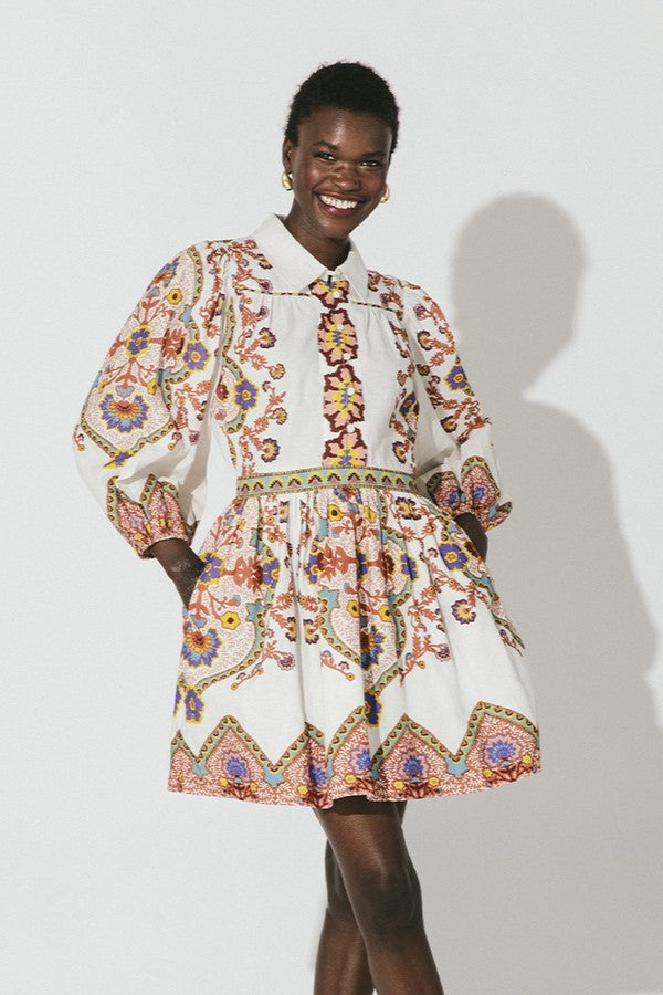 Cleobella Leigh Mini Dress in Lagos Print