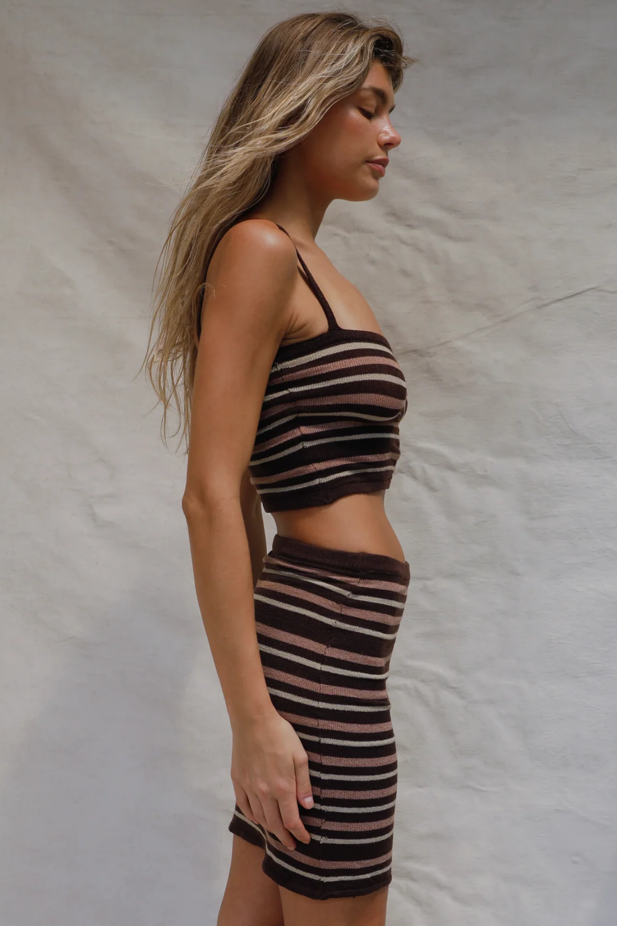 Stone Fox Mahla Top in Warm Umbra Stripe