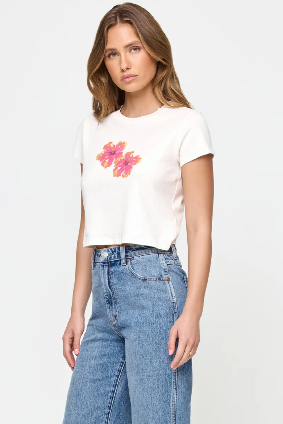 L*Space Merci Baby Tee in Maui Babe