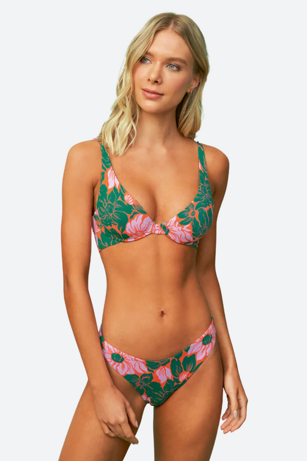 Maaji Floral Stamp Tribe Bikini Top