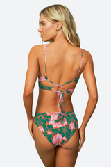 Maaji Floral Stamp Tribe Bikini Top