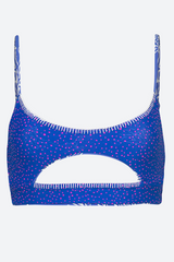 Maaji Coral Bliss Caroline Bikini Top in Blue