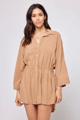 L*Space Pacifica Tunic in Camel