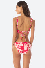 Maaji Parade Bikini Top in Open Red