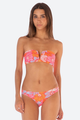 Maaji Flower Scape Flirt Bikini Bottom in Pink