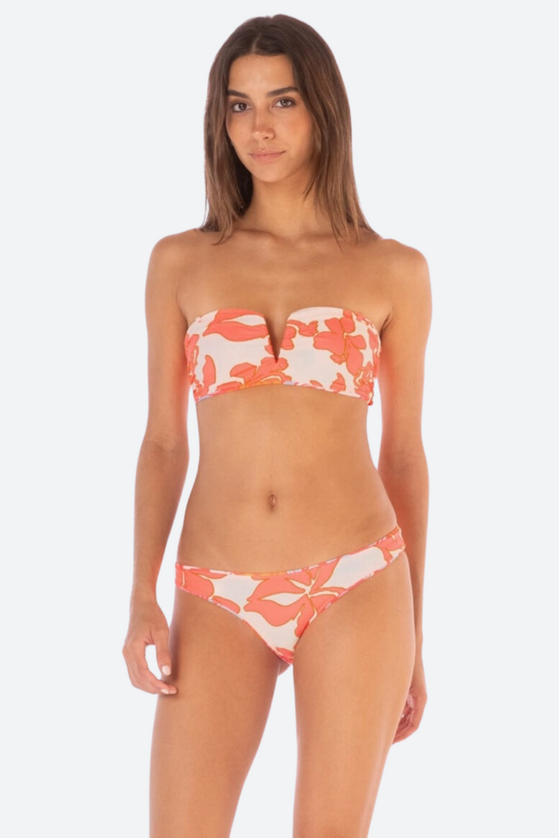 Maaji Flower Scape Flirt Bikini Bottom in Pink