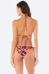 Maaji Prism Cat Edge Bikini Top in Bright Pink