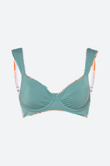 Maaji Japanese Eden Bailey Bikini Top in Green