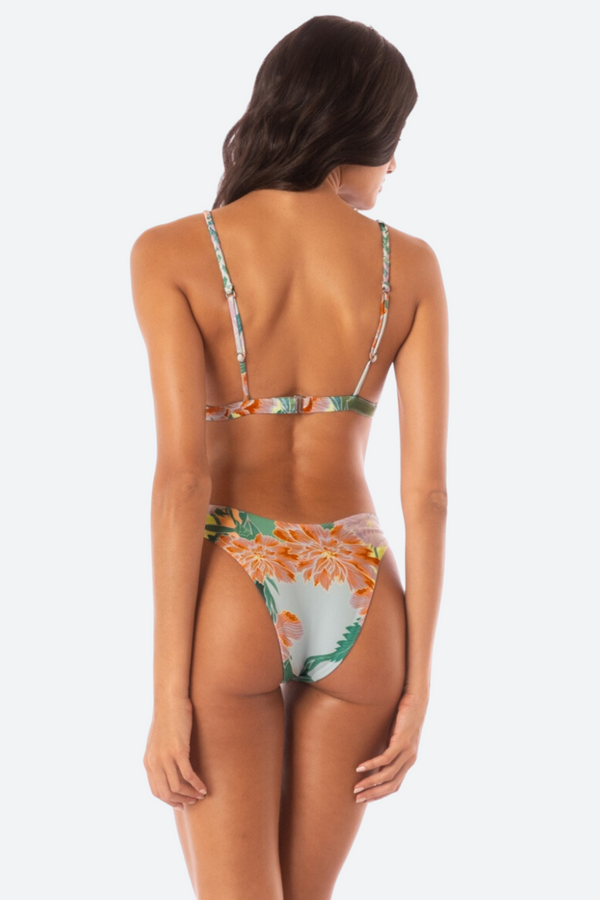 Maaji Japanese Eden Splendour Bikini Bottom in Green