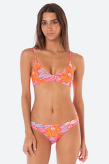 Maaji Flower Scape Candice Bikini Top in Pink