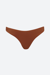 Maaji Satin Umber Sublimity Bikini Bottom in Brown