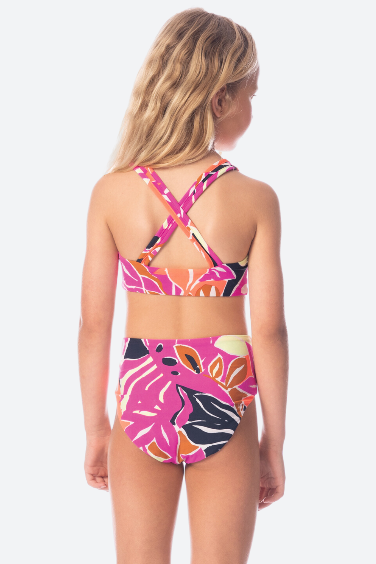 Maaji Jungle Reef Sunup Kids One Piece in Pink