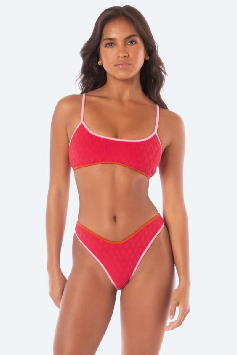 Maaji Lane Bikini Top in Apple Red