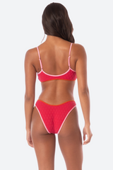 Maaji Lane Bikini Top in Apple Red