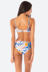 Maaji Tropical Bliss Liberties Bikini Top in Blue