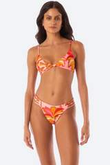 Maaji Squinny Bikini Bottom in Pink Palms