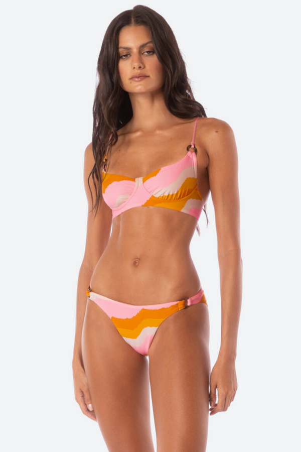 Maaji Paradiso Waves Archer Bikini Top in Pink