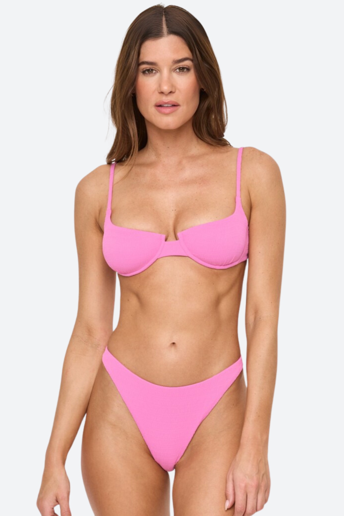 L*Space Leilani Bottom Bitsy in Hottest Pink