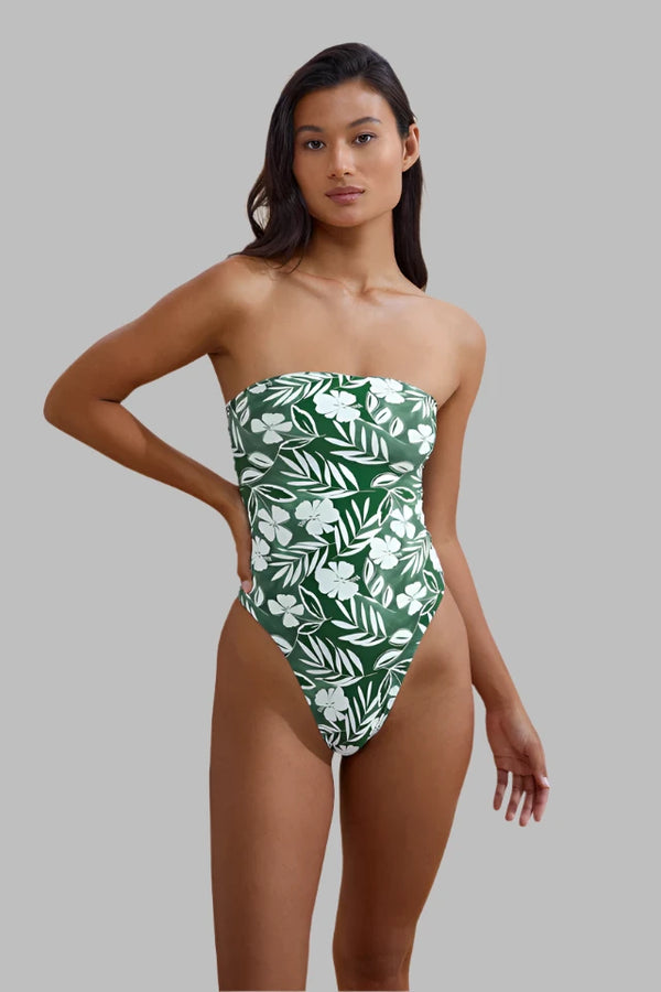 Stone Fox Paola Macrame Tube One Piece in Flora