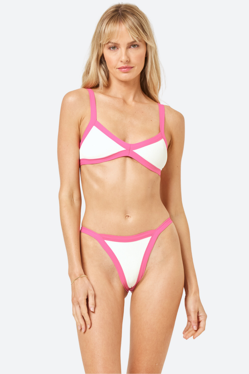 L*Space Taylor Top in Bubblegum Pink/Cream