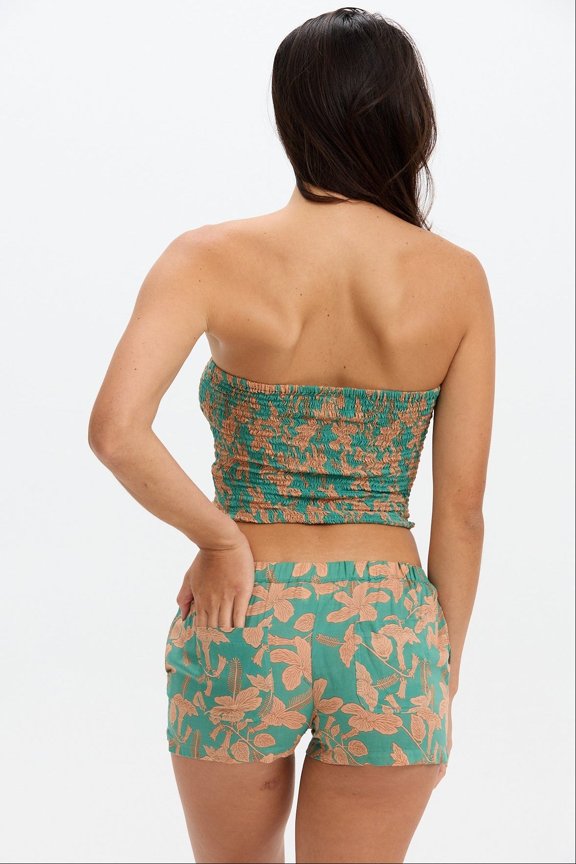 Benoa Swim Namika Tube Top in Tropics