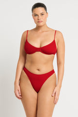 Bound by Bond-Eye Gracie Balconette Top in Baywatch Red Eco