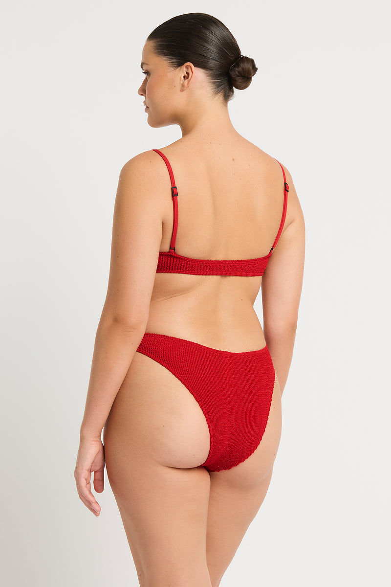 Bound by Bond-Eye Gracie Balconette Top in Baywatch Red Eco