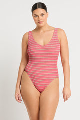 Bound by Bond-Eye Mara One Piece in Watermelon Stripe