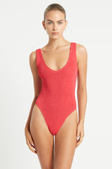Bound by Bond-Eye Mara One Piece in Guava Eco