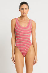 Bound by Bond-Eye Mara One Piece in Watermelon Stripe