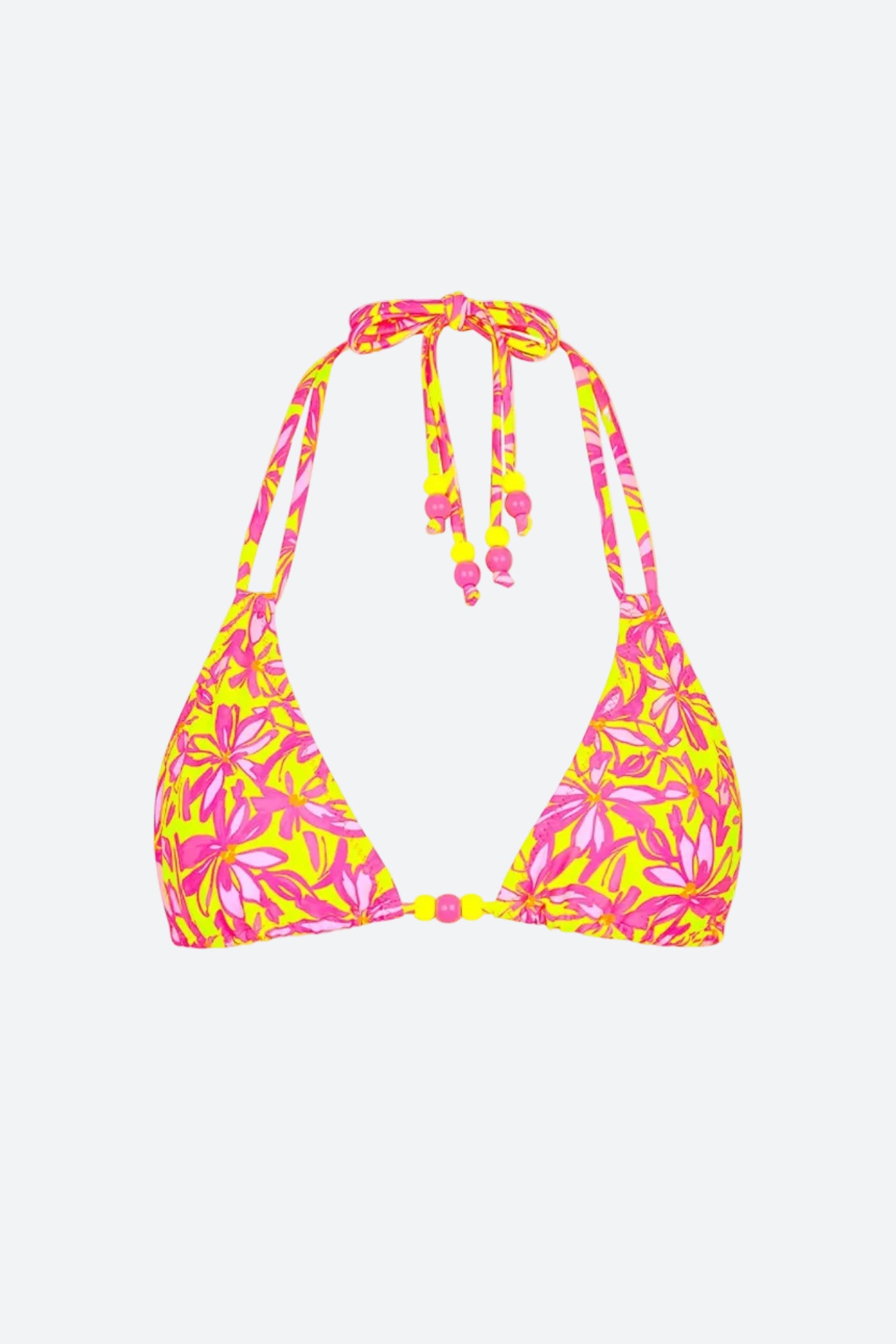 Kulani Kinis Halter Bralette Bikini Top in Sherbert Skies