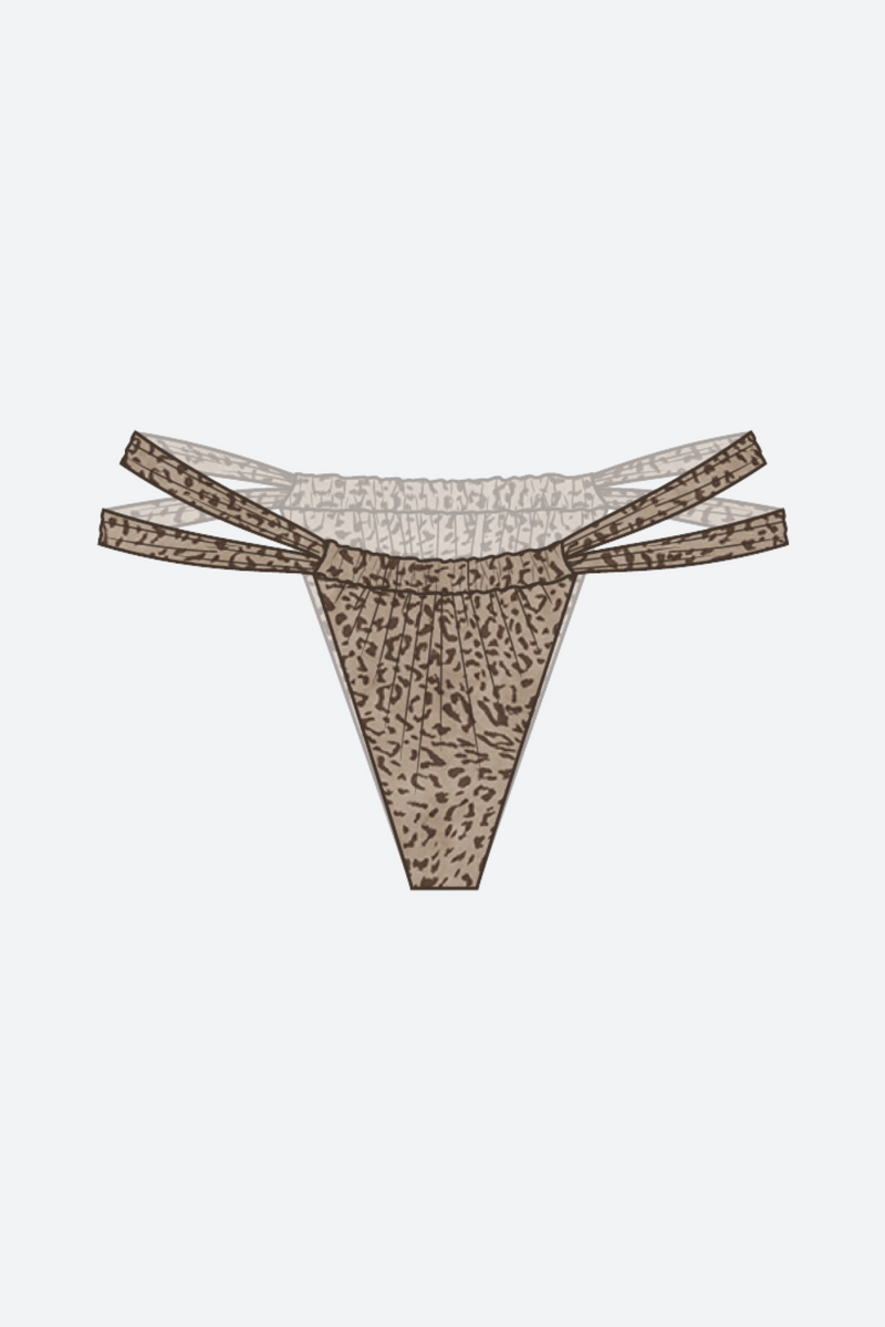 Stone Fox Bijou Tanga Bottom in Zephyr