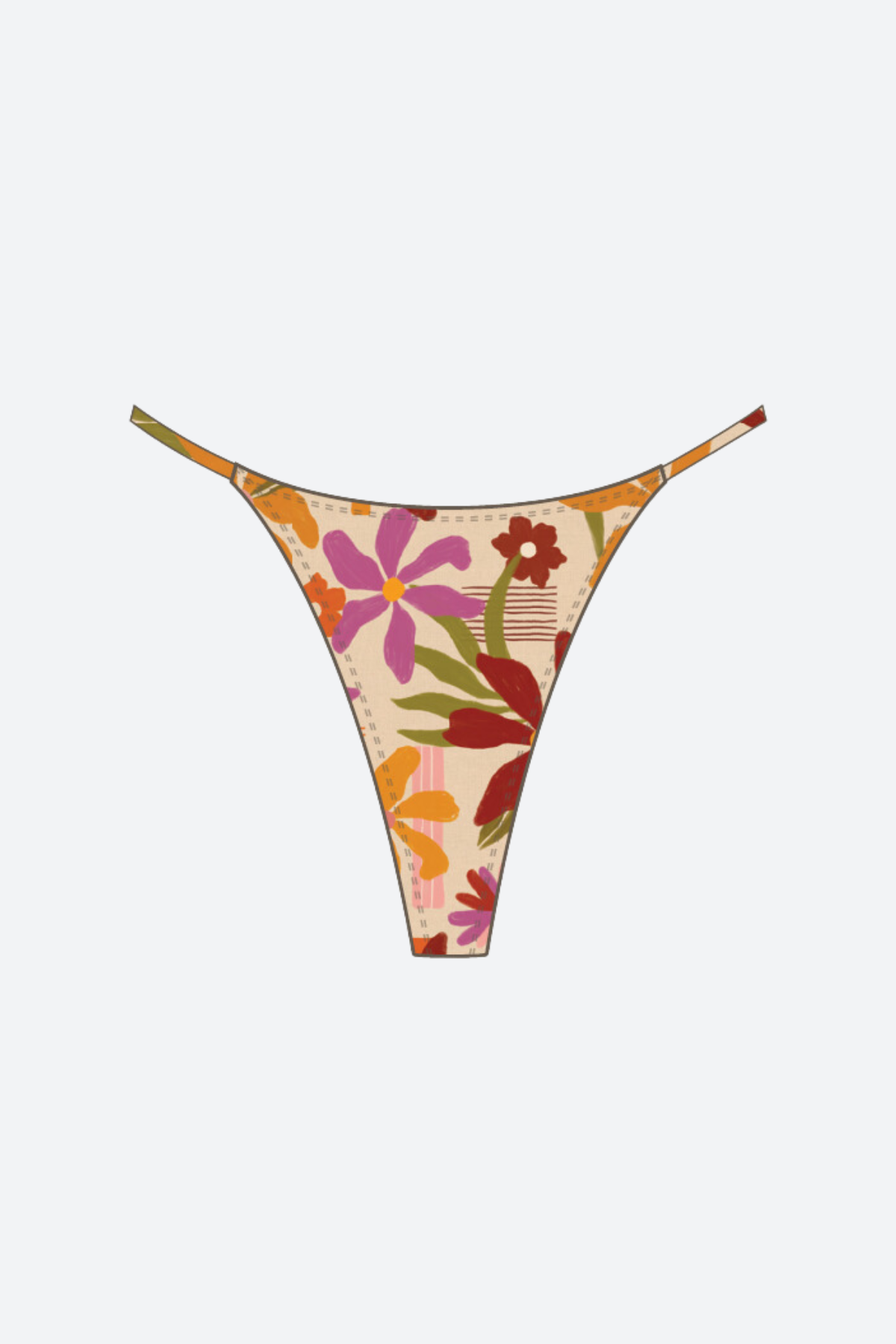 Stone Fox Tyla Skinny Side Bottom in Ikebana