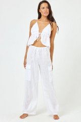 L*Space Sundown Cargo Pant in White