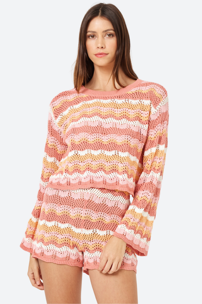 L*Space Sun Ray Sweater in Bahama Bound Stripe